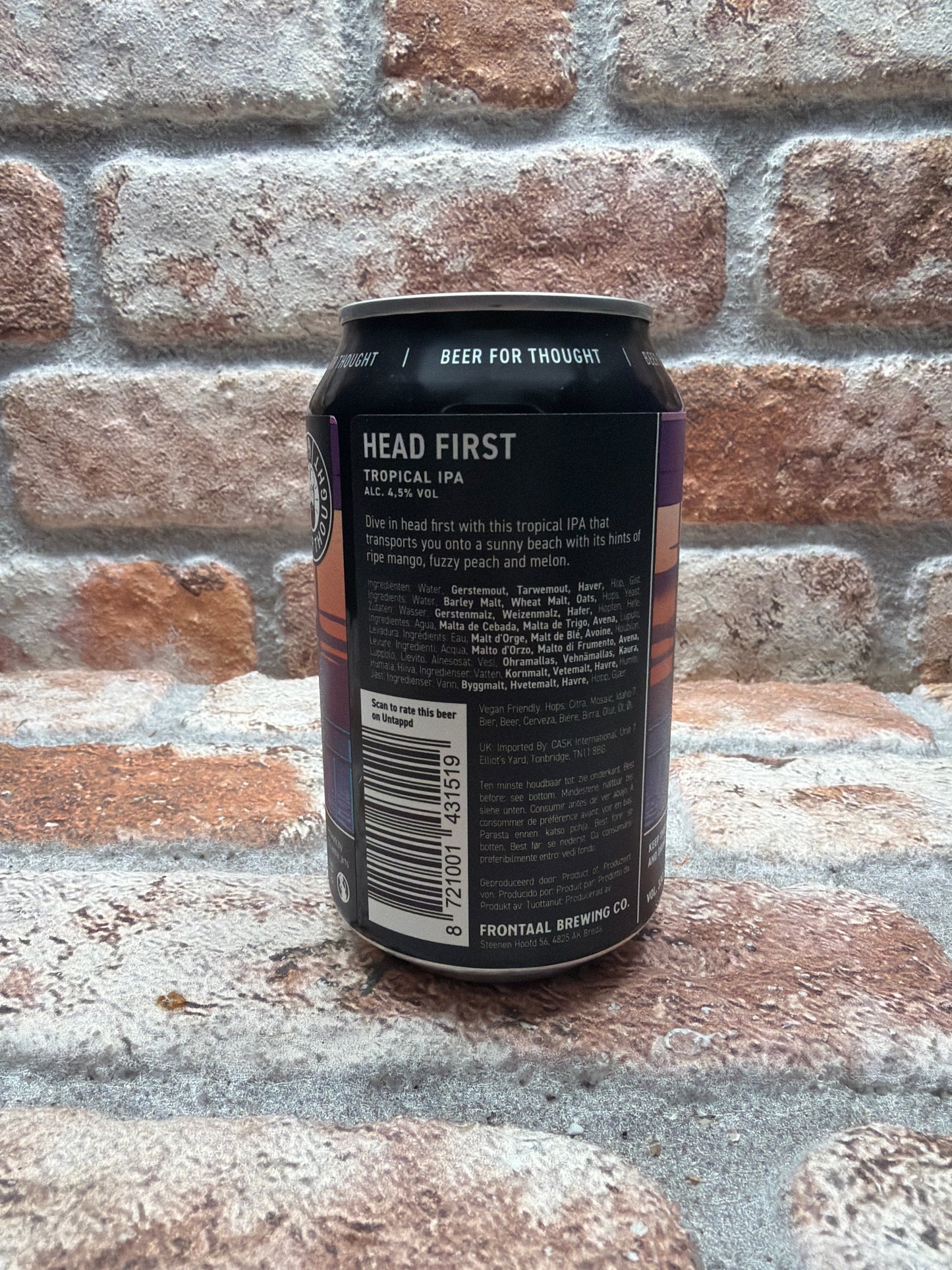 Frontaal Brewing Co. Head First IPA - 50 CL