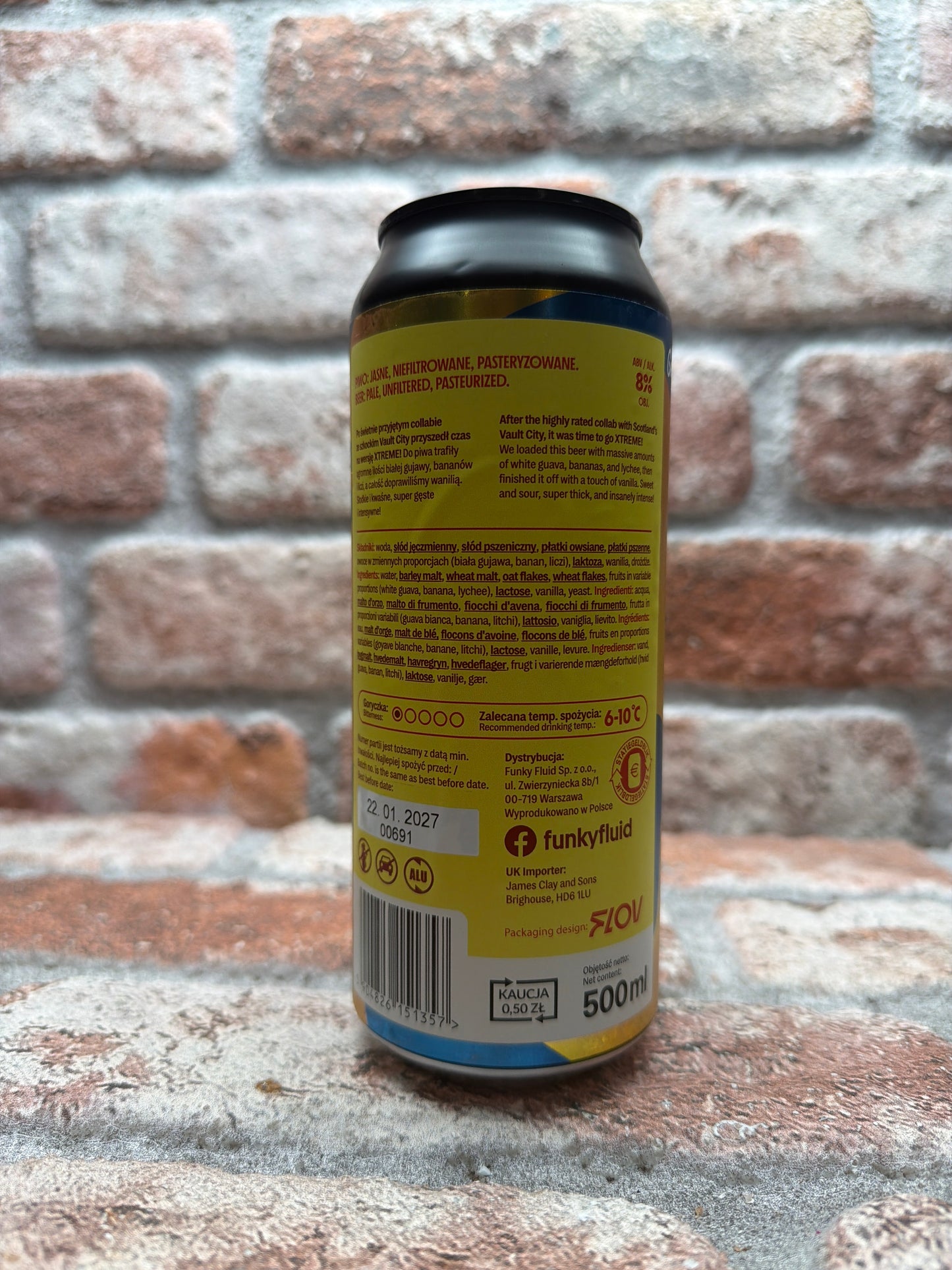 Funky Fluid Gelato: Crema Sour - 44 CL