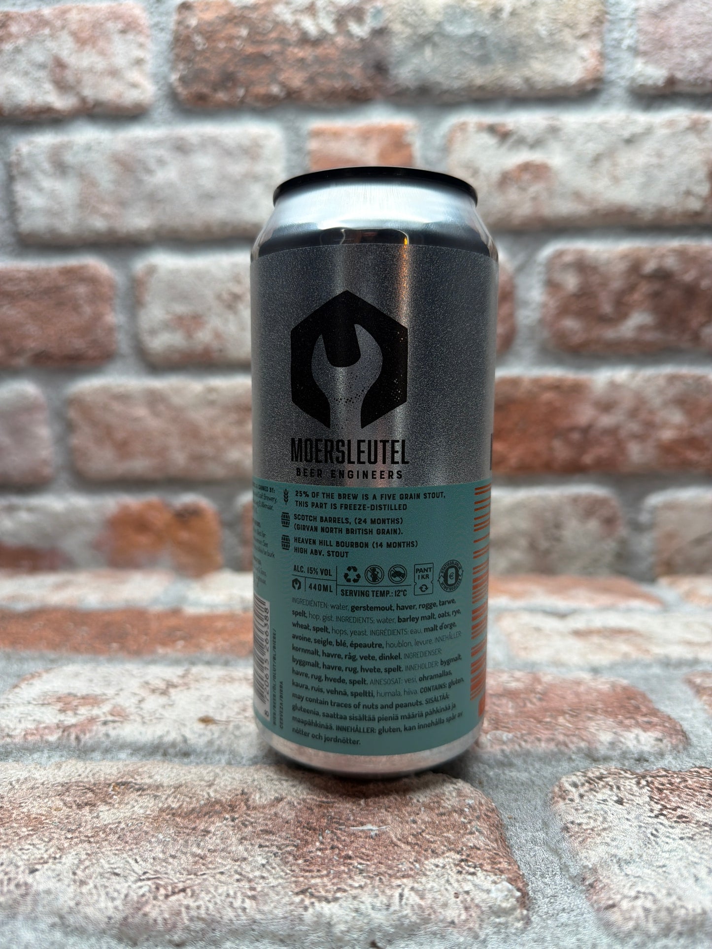 Moersleutel Barcode: Turquoise Orange Stout - 44 CL
