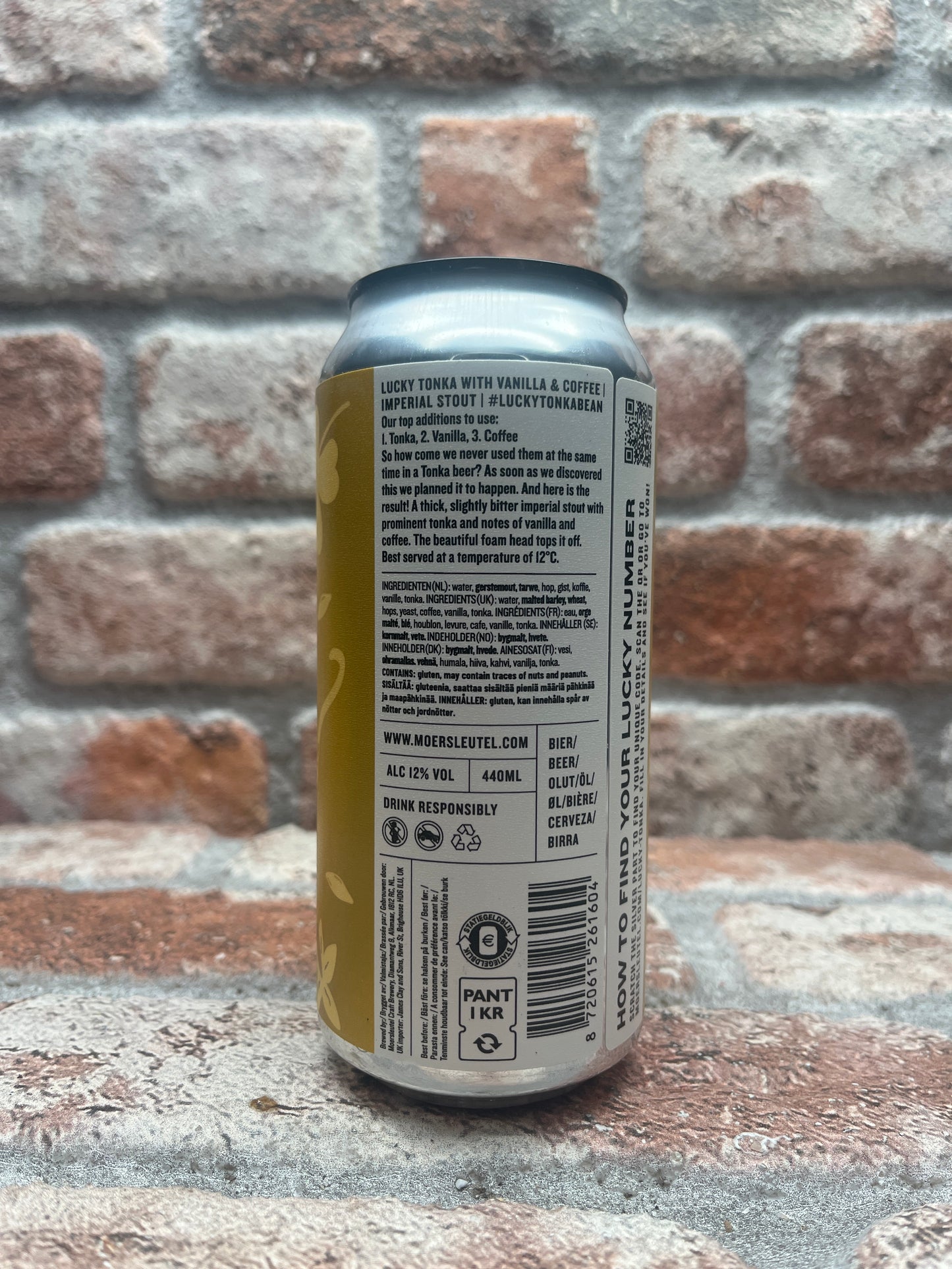 Moersleutel Lucky Tonka With Vanilla & Coffee Imperial 2023 Stout - 44 CL
