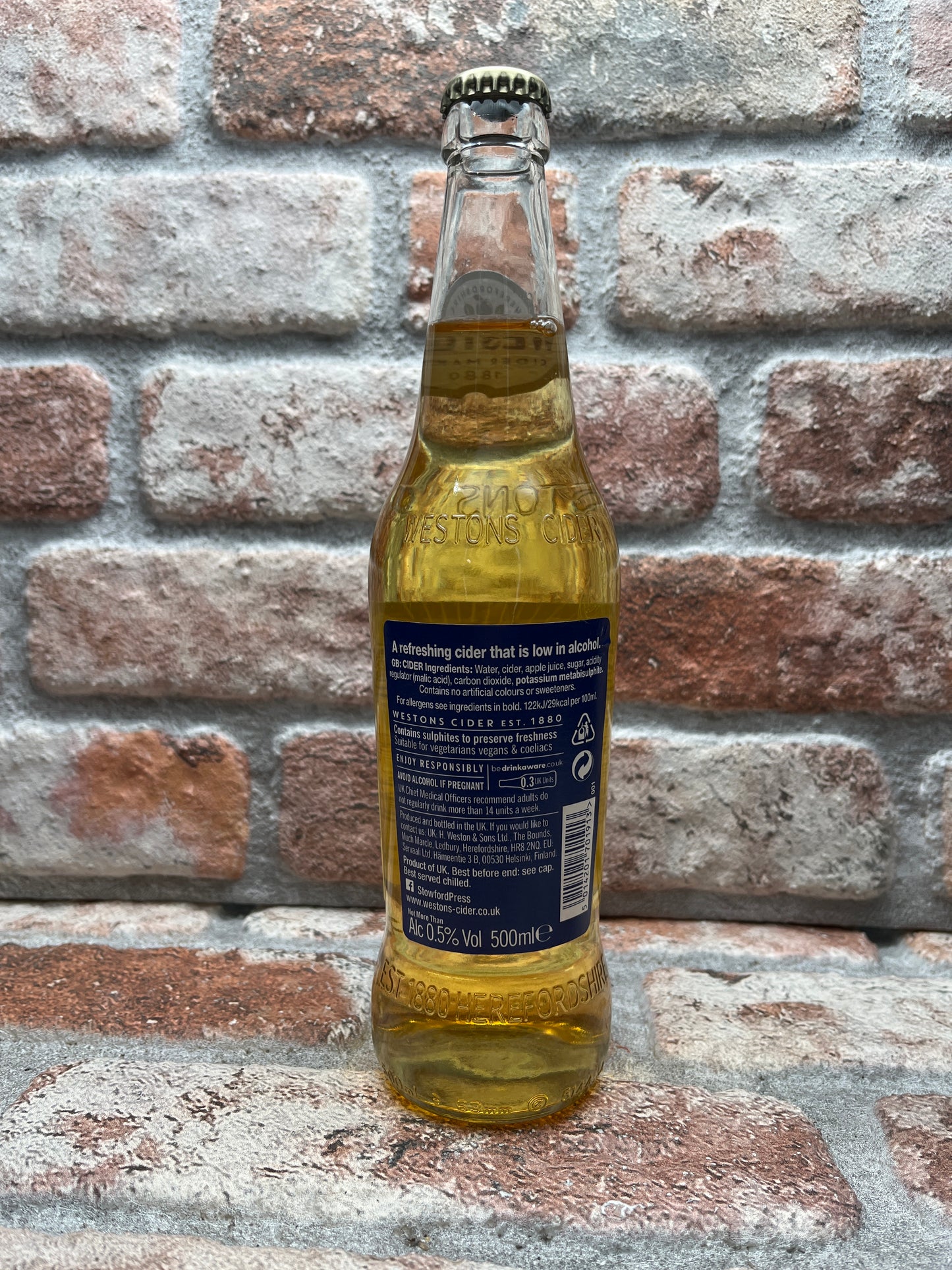 Westons Stowford Press Low Alcohol Cider Alcohol-Free - 50 cl