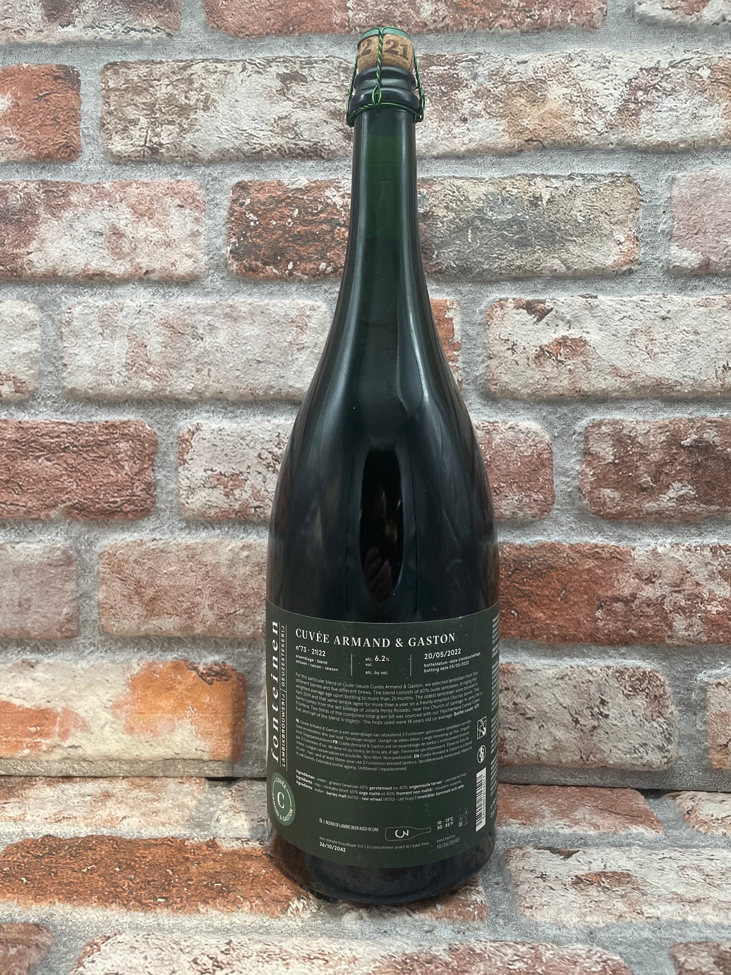 3 Fonteinen Cuvée Armand & Gaston (Season 21/22) Blend No. 73 Lambiek/Geuze - 1.5 L