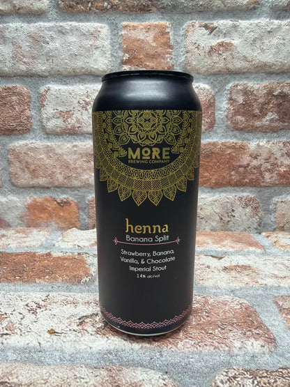 More Brewing Company Henna: Banana Split Stout - 47.3 CL (1 pint)