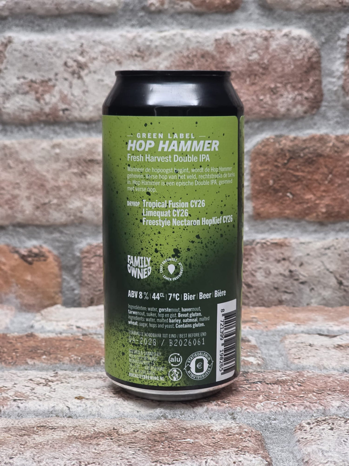 Rock City Brewing Hop Hammer (green Label) IPA - 44 CL