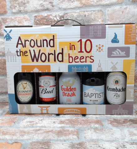 Gift package Around the World in 10 Beers - 33 CL