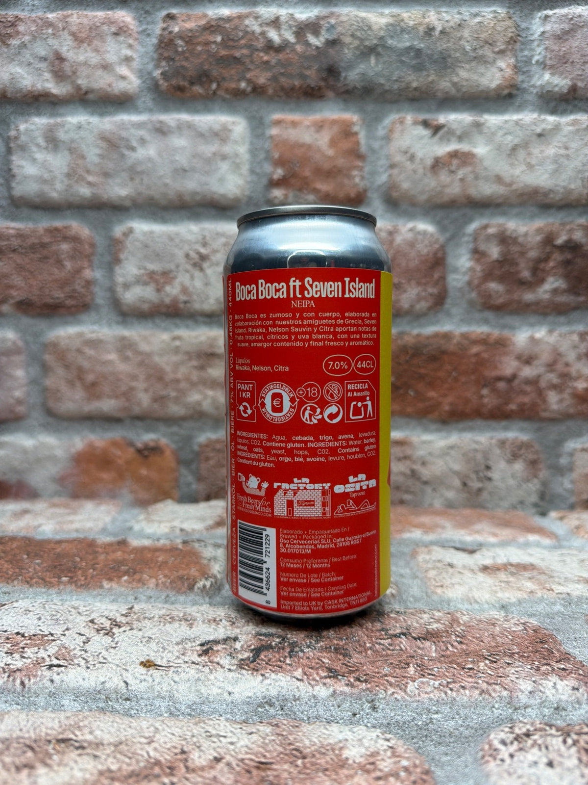 Oso Brew Co Boca Boca — achterkant