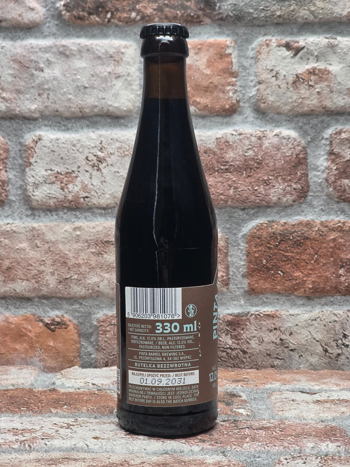 PINTA Barrel Brewing Flint — achterkant