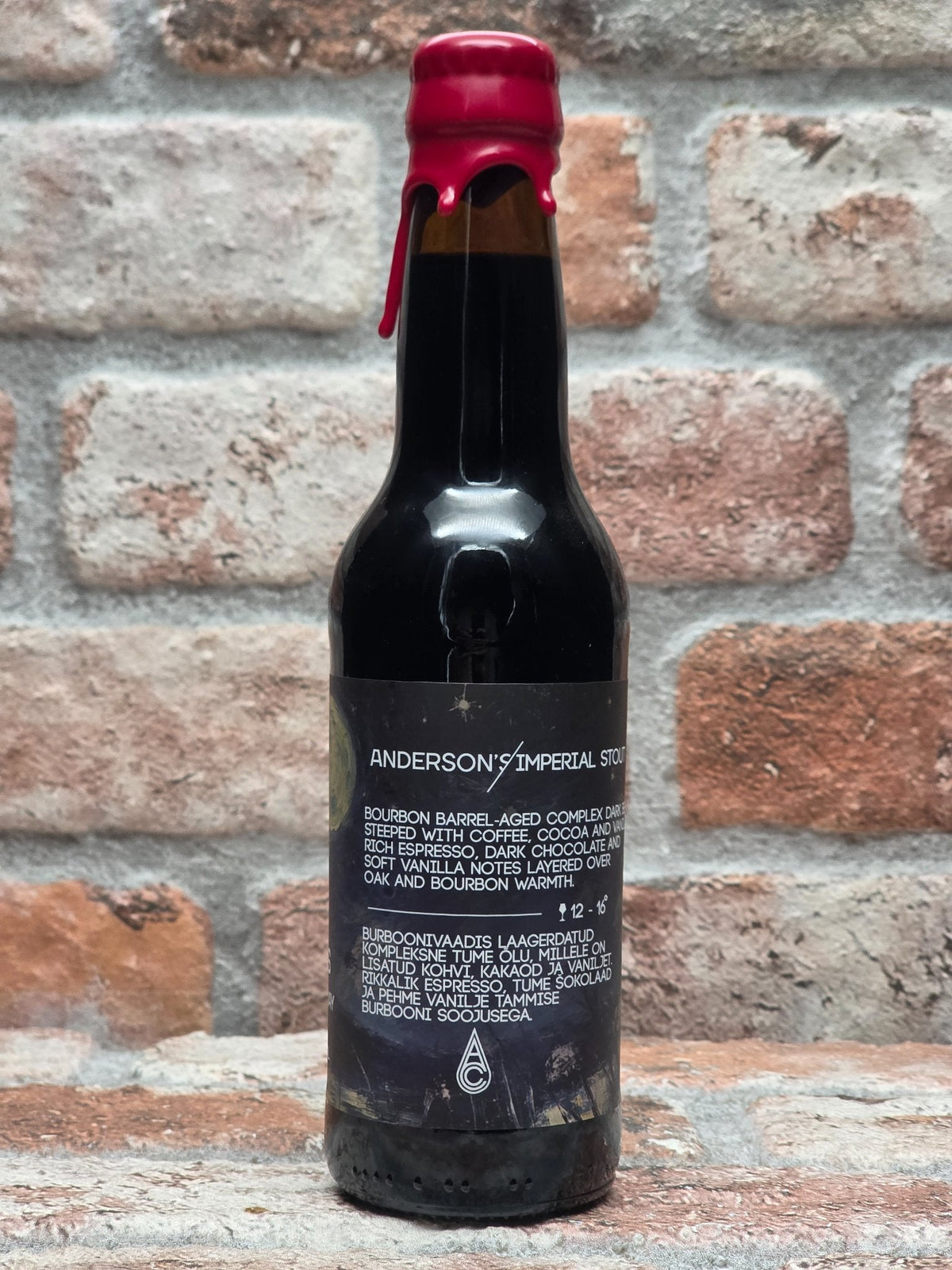 Anderson's Brewery Dark Dessert Highway — achterkant
