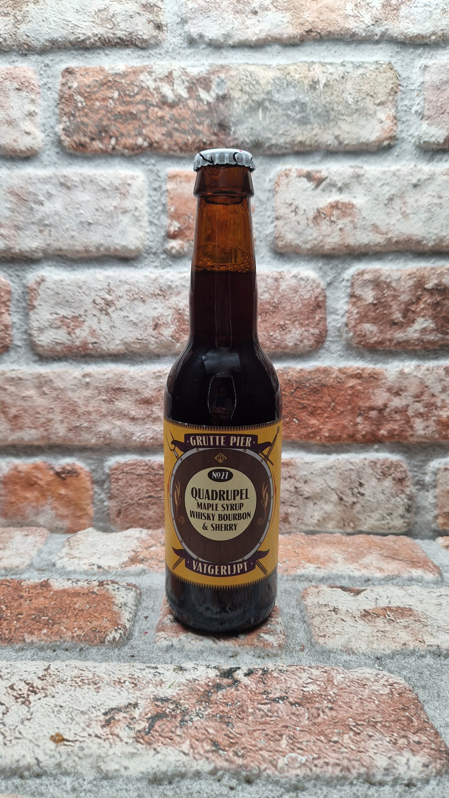 Grutte Pier Brouwerij Vatgerijpt #27 QUADRUPEL MAPLE SYRUP WHISKY BOURBON SHERRY - 33 CL