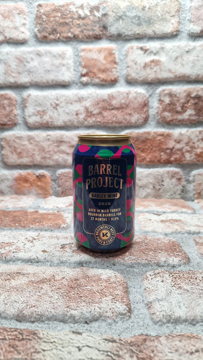 Brouwerij Kees Barrel Project 2026, Barley Wine matured in Wild Turkey Barrels Barleywine - 33 CL