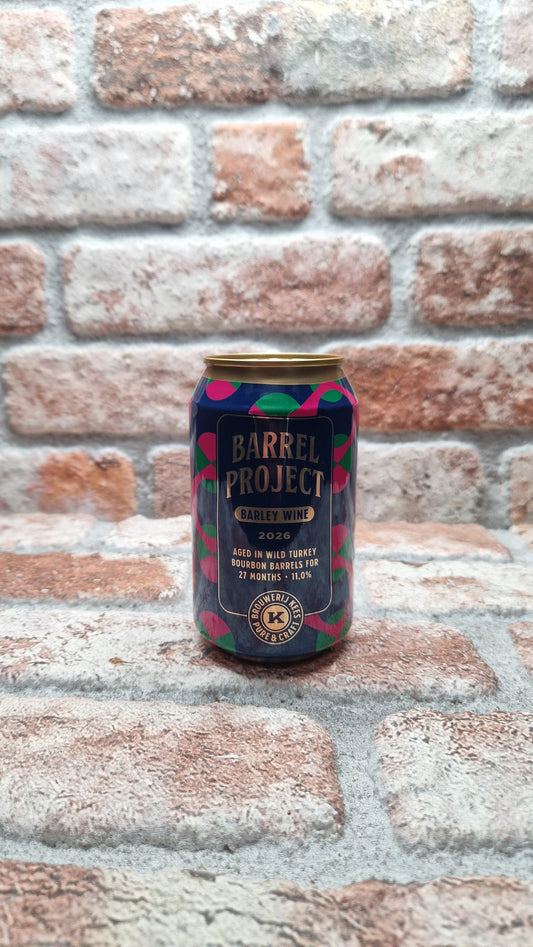 Brouwerij Kees Barrel Project 2026, Barley Wine gerijpt in Wild Turkey Barrels Barleywine - 33 CL