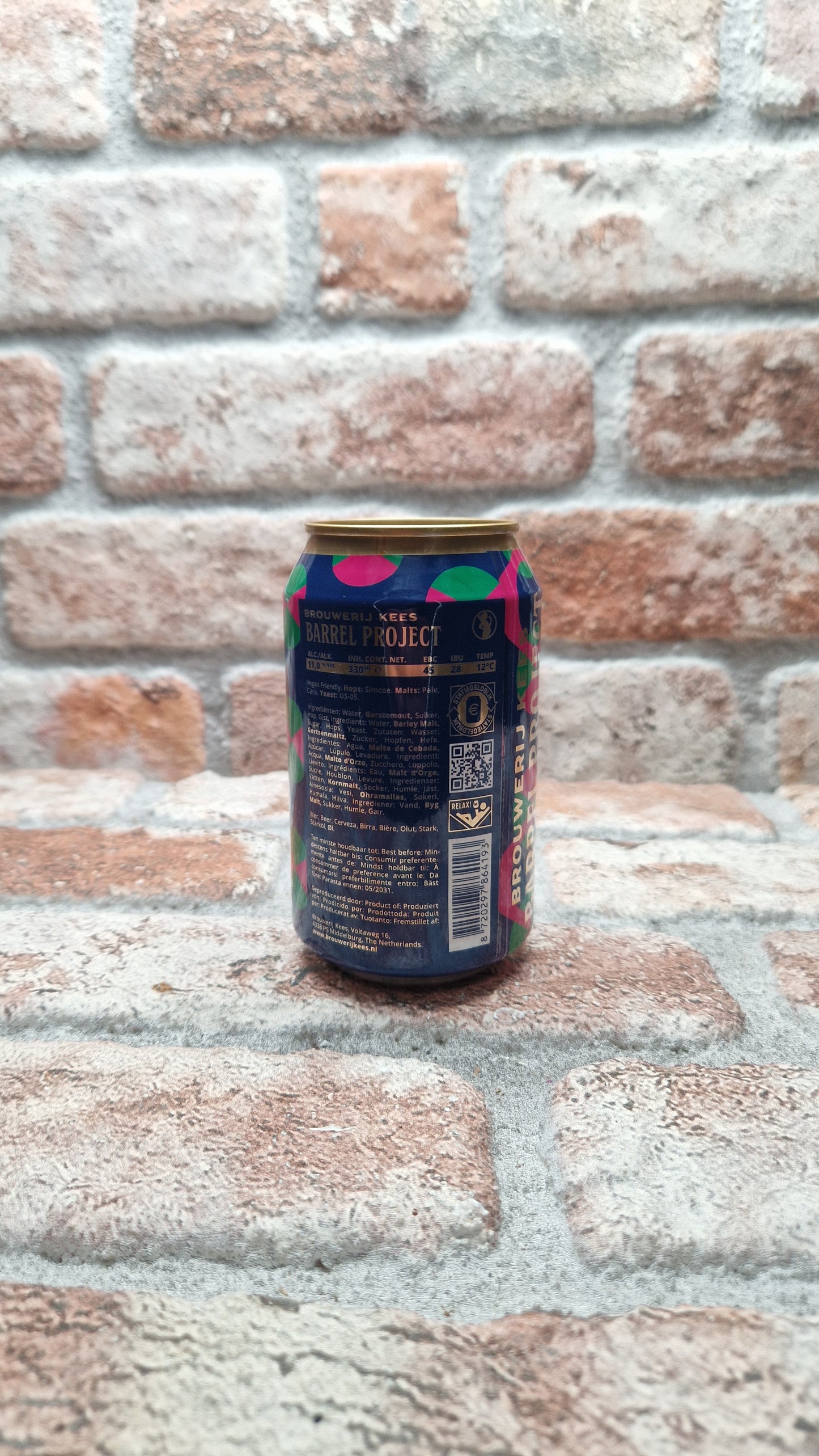 Brouwerij Kees Barrel Project 2026, Barley Wine matured in Wild Turkey Barrels Barleywine - 33 CL