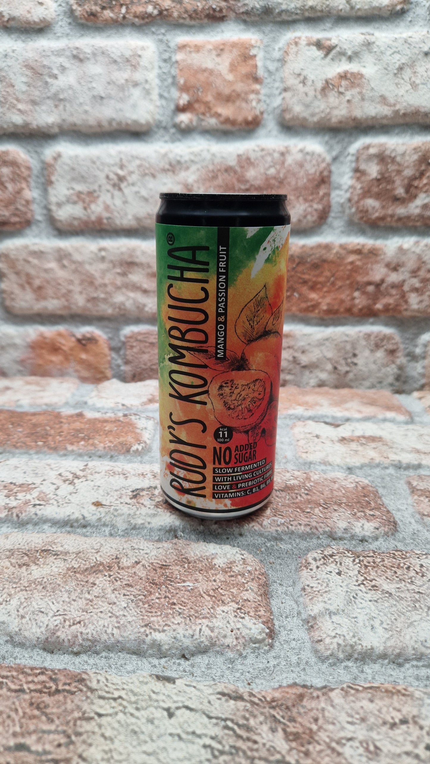 Rudy's Kombucha Passion Fruit & Mango Kombucha - 33 CL