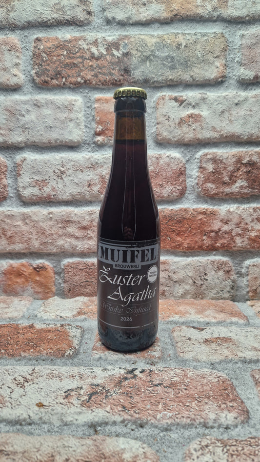 Muifel Brouwerij Zuster Agatha Whisky Infused 2026 Quadrupel - 33 CL
