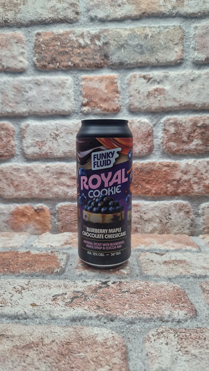Funky Fluid Royal Cookie: Blueberry Maple Chocolate Cheesecake Stout - 50 CL