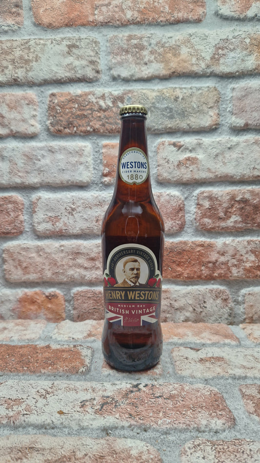 Henry Westons Medium Dry British Vintage 2024 Cider - 50 CL