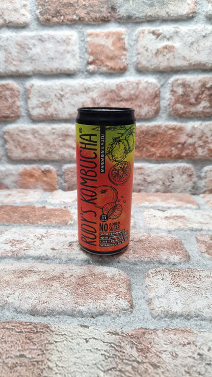 Rudy's Kombucha Mandarin & Yuzu Kombucha - 33 CL