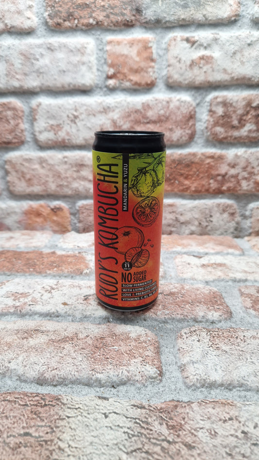 Rudy's Kombucha Mandarin & Yuzu Kombucha - 33 CL